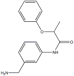 N-[3-(aminomethyl)phenyl]-2-phenoxypropanamide Struktur