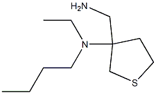 N-[3-(aminomethyl)tetrahydrothien-3-yl]-N-butyl-N-ethylamine Struktur