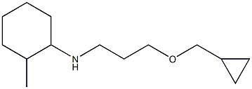 N-[3-(cyclopropylmethoxy)propyl]-2-methylcyclohexan-1-amine Struktur