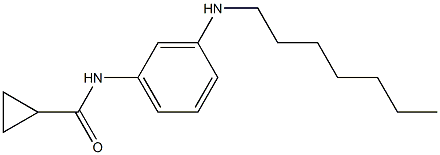 N-[3-(heptylamino)phenyl]cyclopropanecarboxamide Struktur