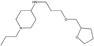 N-[3-(oxolan-2-ylmethoxy)propyl]-1-propylpiperidin-4-amine Struktur