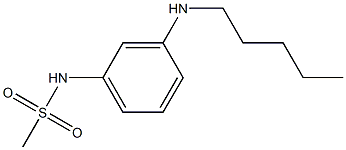 N-[3-(pentylamino)phenyl]methanesulfonamide Struktur