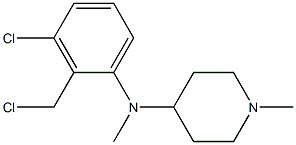 N-[3-chloro-2-(chloromethyl)phenyl]-N,1-dimethylpiperidin-4-amine Struktur