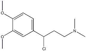 N-[3-chloro-3-(3,4-dimethoxyphenyl)propyl]-N,N-dimethylamine Struktur