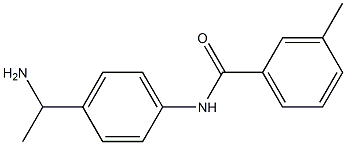 N-[4-(1-aminoethyl)phenyl]-3-methylbenzamide Struktur