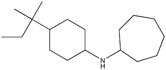 N-[4-(2-methylbutan-2-yl)cyclohexyl]cycloheptanamine Struktur