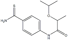 N-[4-(aminocarbonothioyl)phenyl]-2-isopropoxypropanamide Struktur