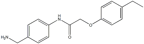 N-[4-(aminomethyl)phenyl]-2-(4-ethylphenoxy)acetamide Struktur