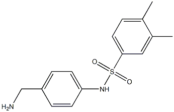 N-[4-(aminomethyl)phenyl]-3,4-dimethylbenzene-1-sulfonamide Struktur