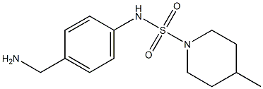 N-[4-(aminomethyl)phenyl]-4-methylpiperidine-1-sulfonamide Struktur