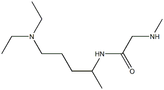 N-[4-(diethylamino)-1-methylbutyl]-2-(methylamino)acetamide Struktur