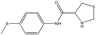 N-[4-(methylthio)phenyl]-1,3-thiazolidine-4-carboxamide Struktur