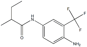 N-[4-amino-3-(trifluoromethyl)phenyl]-2-methylbutanamide Struktur