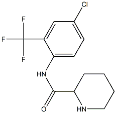 N-[4-chloro-2-(trifluoromethyl)phenyl]piperidine-2-carboxamide Struktur