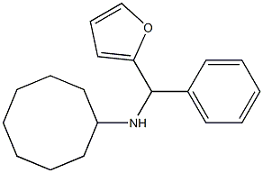 N-[furan-2-yl(phenyl)methyl]cyclooctanamine Struktur