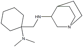 N-{[1-(dimethylamino)cyclohexyl]methyl}-1-azabicyclo[2.2.2]octan-3-amine Struktur