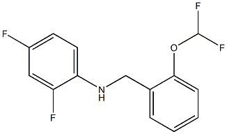 N-{[2-(difluoromethoxy)phenyl]methyl}-2,4-difluoroaniline Struktur