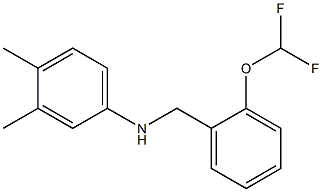 N-{[2-(difluoromethoxy)phenyl]methyl}-3,4-dimethylaniline Struktur