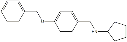 N-{[4-(benzyloxy)phenyl]methyl}cyclopentanamine Struktur