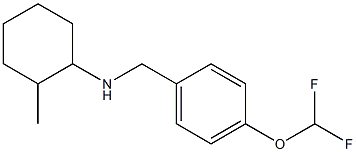 N-{[4-(difluoromethoxy)phenyl]methyl}-2-methylcyclohexan-1-amine Struktur