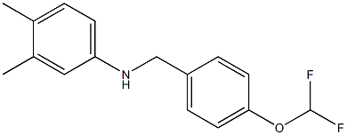 N-{[4-(difluoromethoxy)phenyl]methyl}-3,4-dimethylaniline Struktur