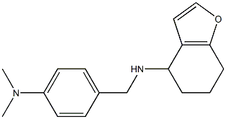 N-{[4-(dimethylamino)phenyl]methyl}-4,5,6,7-tetrahydro-1-benzofuran-4-amine Struktur