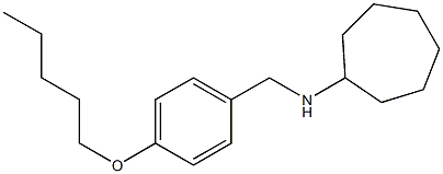 N-{[4-(pentyloxy)phenyl]methyl}cycloheptanamine Struktur