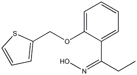 N-{1-[2-(thiophen-2-ylmethoxy)phenyl]propylidene}hydroxylamine Struktur