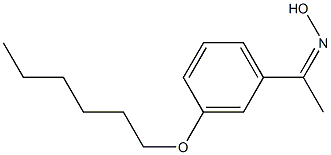 N-{1-[3-(hexyloxy)phenyl]ethylidene}hydroxylamine Struktur