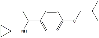 N-{1-[4-(2-methylpropoxy)phenyl]ethyl}cyclopropanamine Struktur