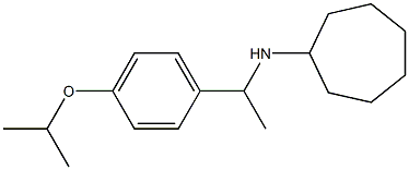 N-{1-[4-(propan-2-yloxy)phenyl]ethyl}cycloheptanamine Struktur