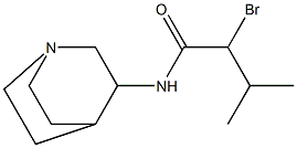 N-{1-azabicyclo[2.2.2]octan-3-yl}-2-bromo-3-methylbutanamide Struktur