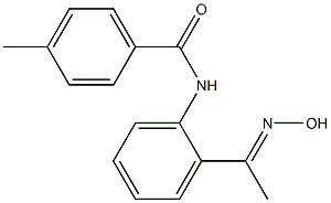 N-{2-[(1E)-N-hydroxyethanimidoyl]phenyl}-4-methylbenzamide Struktur