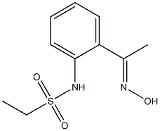 N-{2-[(1E)-N-hydroxyethanimidoyl]phenyl}ethanesulfonamide Struktur