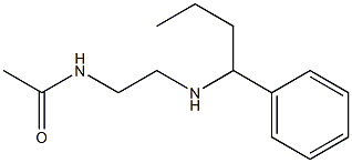 N-{2-[(1-phenylbutyl)amino]ethyl}acetamide Struktur