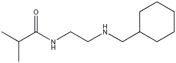 N-{2-[(cyclohexylmethyl)amino]ethyl}-2-methylpropanamide Struktur