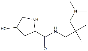 N-{2-[(dimethylamino)methyl]-2-methylpropyl}-4-hydroxypyrrolidine-2-carboxamide Struktur