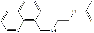 N-{2-[(quinolin-8-ylmethyl)amino]ethyl}acetamide Struktur