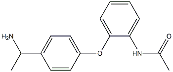 N-{2-[4-(1-aminoethyl)phenoxy]phenyl}acetamide Struktur