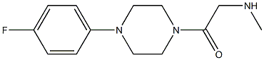 N-{2-[4-(4-fluorophenyl)piperazin-1-yl]-2-oxoethyl}-N-methylamine Struktur