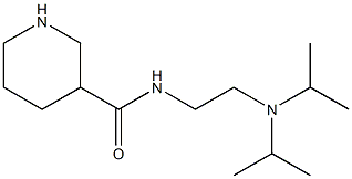 N-{2-[bis(propan-2-yl)amino]ethyl}piperidine-3-carboxamide Struktur