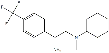 N-{2-amino-2-[4-(trifluoromethyl)phenyl]ethyl}-N-methylcyclohexanamine Struktur