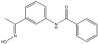 N-{3-[(1E)-N-hydroxyethanimidoyl]phenyl}benzamide Struktur