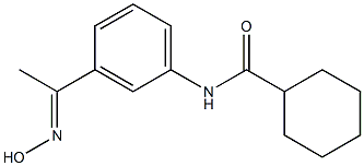 N-{3-[(1E)-N-hydroxyethanimidoyl]phenyl}cyclohexanecarboxamide Struktur