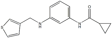 N-{3-[(thiophen-3-ylmethyl)amino]phenyl}cyclopropanecarboxamide Struktur