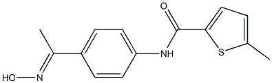 N-{4-[(1E)-N-hydroxyethanimidoyl]phenyl}-5-methylthiophene-2-carboxamide Struktur