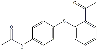 N-{4-[(2-acetylphenyl)sulfanyl]phenyl}acetamide Struktur