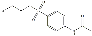 N-{4-[(3-chloropropyl)sulfonyl]phenyl}acetamide Struktur