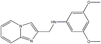 N-{imidazo[1,2-a]pyridin-2-ylmethyl}-3,5-dimethoxyaniline Struktur