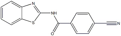 N-1,3-benzothiazol-2-yl-4-cyanobenzamide Struktur